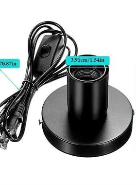 3pcs Desktop Lamp Base Easy Install 6 Feet Cord Polished