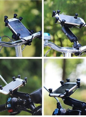Motorcycle Phone Holder Motorbike Rear View Mirror Handlebar