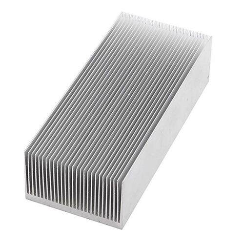 Aluminum Heat Radiator Heatsink Cooling Fin 150x69x37mm Silv