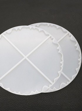 Irregular Wave Round Coaster Silicone Resin Mold Epoxy Resin
