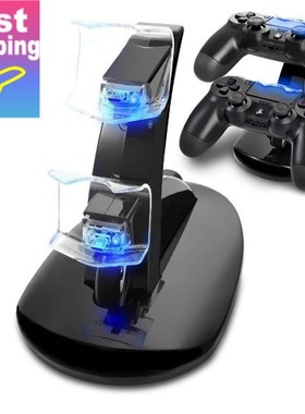 Controller Charger Dock LED Dual USB PS4 Charging Stand Stat