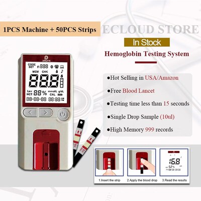 1PCS POCT Hemoglobin Test Meter/Hemoglobin Test Equipment wi