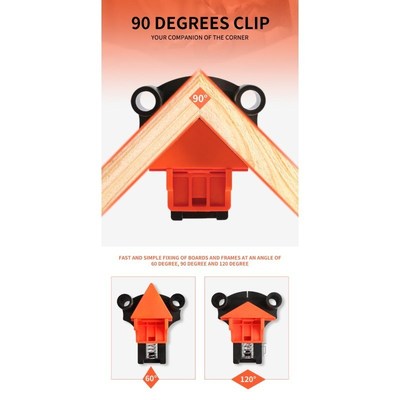60/90/120 Degree Right Angle Clamp Corner Woodworking Hand T