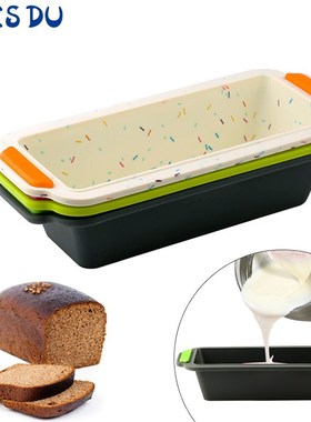 Rectangular Silicone Bread Pan Mold Toast Bread Mold Cake Tr