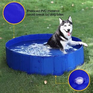 Foldable Dog Pool Pet Bath Swimming Tub Bathtub Outdoor