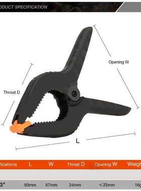 Ratchet Bar Clamp Set Quick Release Heavy-Duty Bar Clamp Spr