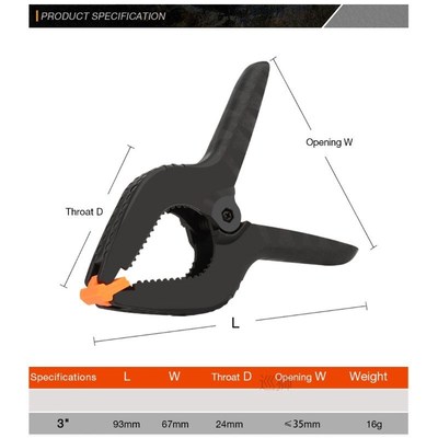 Ratchet Bar Clamp Set Quick Release Heavy-Duty Bar Clamp Spr
