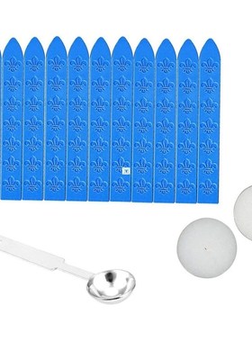 12 Pieces Antique Sealing Wax Sticks Set with Spoon and