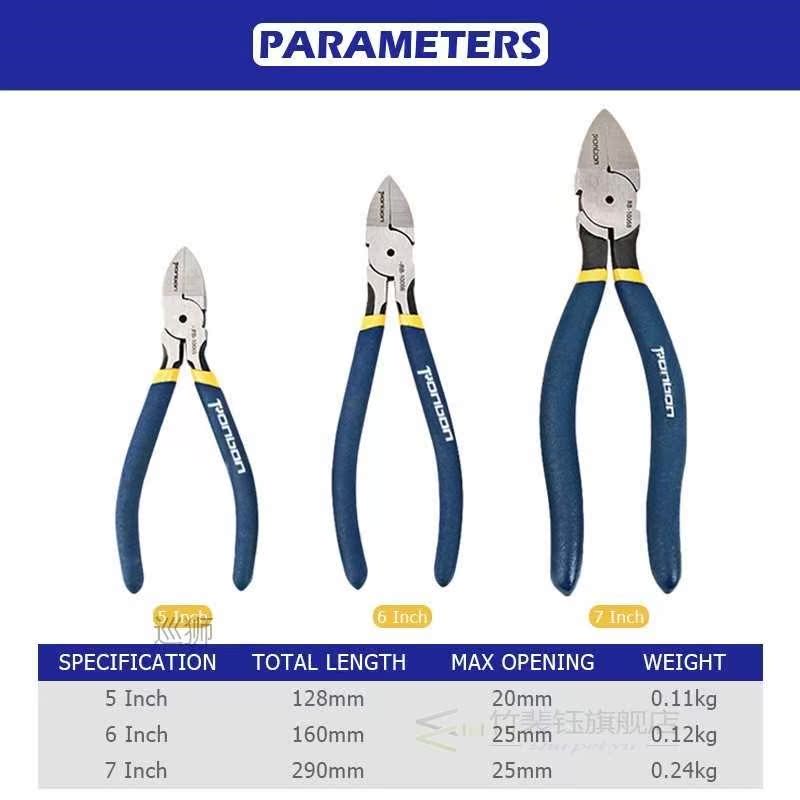 Wire Cutter Diagonal Pliers Cable Cutting Tool Side Cutter N