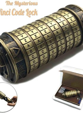 Leonardo da Vinci Code Toys Metal Cryptex Locks Valentine
