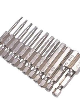 12Pcs Inner Hex Electric Wrench 1/4 Inch S2 Alloy Steel Impe
