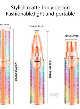 Portable 2 IN 1 Electric Epilator Eyebrow Trimmer Female Bod