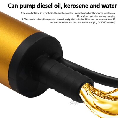 12V DC Diesel Fuel Water Oil Car Camping Fishing Submersible