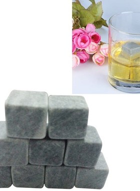 New Marble Stone Ice Cubes Chillers for Whiskey Wine Beverag