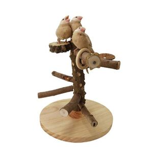 Pet Parrot Playstands Climbing Hanging Ladder Bridge Wood