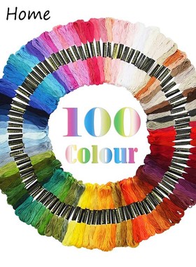 100 Skeins Embroidery Floss Friendship Bracelet String Cros