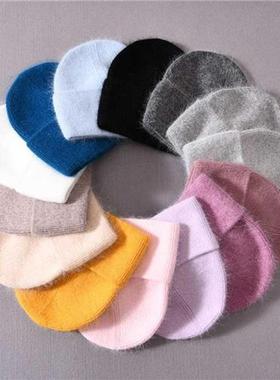 Solid Color Winter Hats Women Men Fluffy Long Hair Cashmere