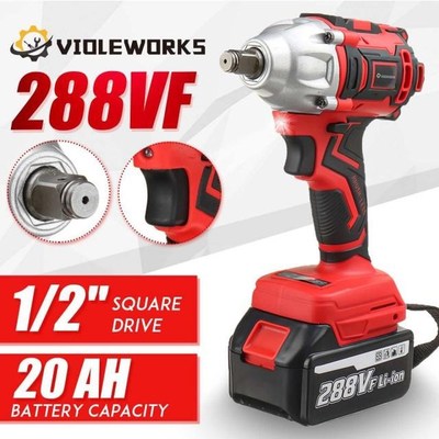 Violeworks Brushless Cordless Electric Impact Wrench Recharg