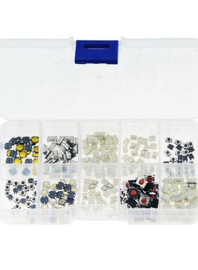 250PCS 10 Types Tactile Push Switch Car Keys Remote Button M