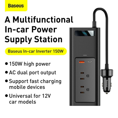 Baseus Car Inverter DC12V to AC 220V Auto Converter Inversor