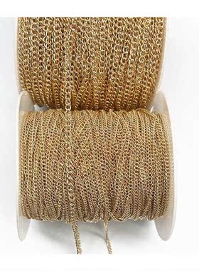 2yards Golded/silvered/Bronze/Black Plated Necklace Chain fo