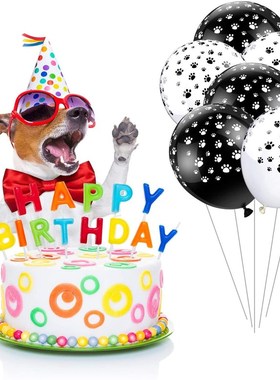 10pcs/lot 12 in Paws Print Dog Latex Balloons Birthday