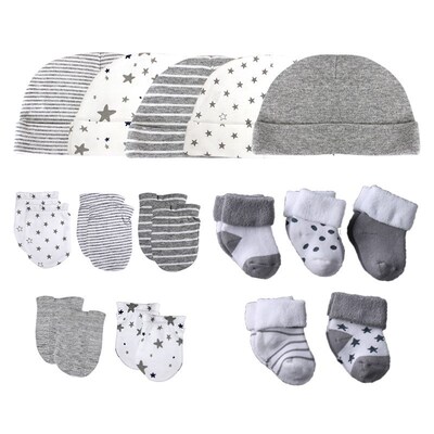 Newborn Hat Gloves Socks Set For Baby B