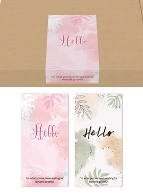 10-50pcs/lot 5*10cm Package Sticker Sealing Plant Thank You