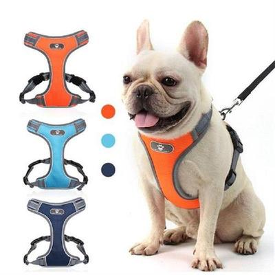 Reflective Dog Harness Adjustable Safety Vehicular Lead