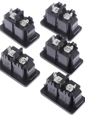 5 Pcs New Hot AC250V 2.5A 2Pin IEC 320 C8 Screw Mount Inlet