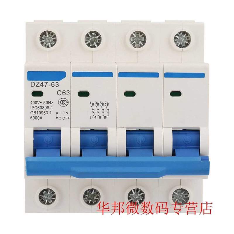 Leakage Protection DZ47-63 4P Residual Current Circuit Break