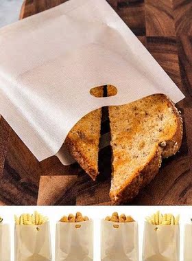 5pcs Toaster Bag Non-stick Bread Bag Reusable Sandwich Bag