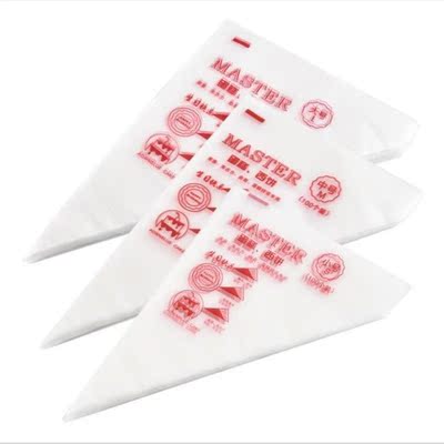 50PCS Small/Large Size Disposable Piping Bag Icing Fondant C