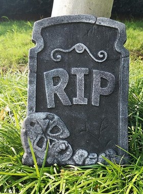 1PC Halloween Foam Tombstone Skeleton Tombstone Haunted