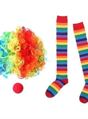 Clown Dress Up Props Cosplay Accessories Wig Sponge Nose