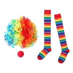 Clown Dress Up Props Cosplay Accessories Wig Sponge Nose