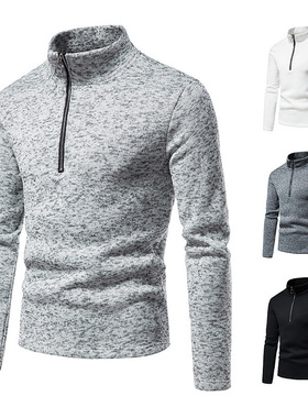 Winter men's sweater high neck bottoming shirt jacke