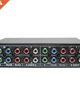 RGB Component Switch Selector 5 RCA 3-Way YPBPR Cable Compon