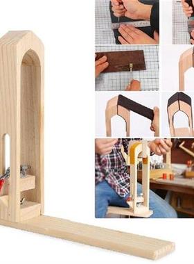 Leather Retaining Clip Wood Table Desktop for DIY Stitching