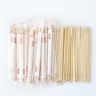100Pairs japanese Disposable Bamboo Wood Chopsticks Restaura