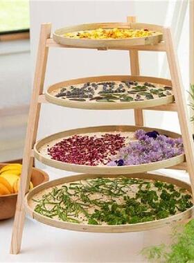 New Arrival Wooden Food Drying Rack Four-tier Drying In the
