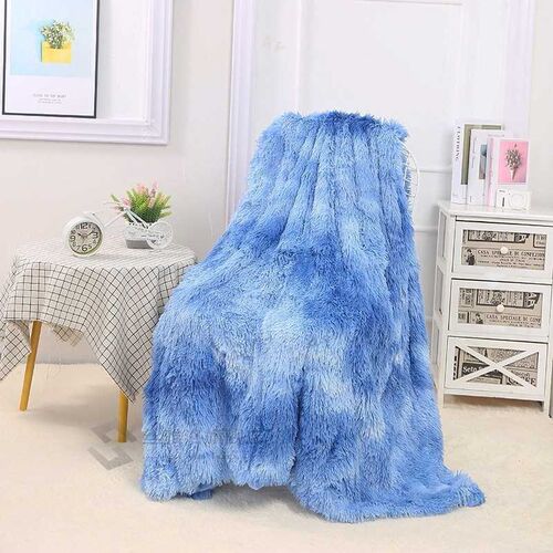 Rainbow Plush Super Soft Blanket Colorful Gradient Bedding S