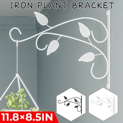 Iron Wall Hanging Baskets Flower Pot Support Bracket Hook Bl