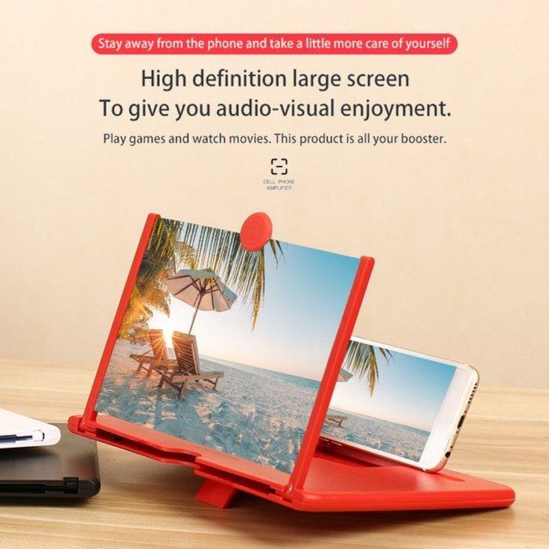 10 inch Screen Amplifier 3D Mobile Phone Screen Video Magnif