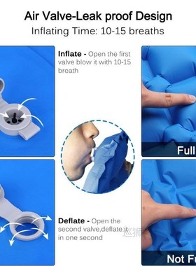 Outdoor Inflatable Sleeping Pad Inflatable Air Cushion Campi