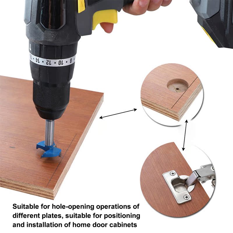 35mm Hole Drill Woodworking Template Locator Hinge Guiding