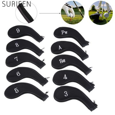 10 Pcs Neoprene Golf Club Heads Cover Golf Iron Headcover P