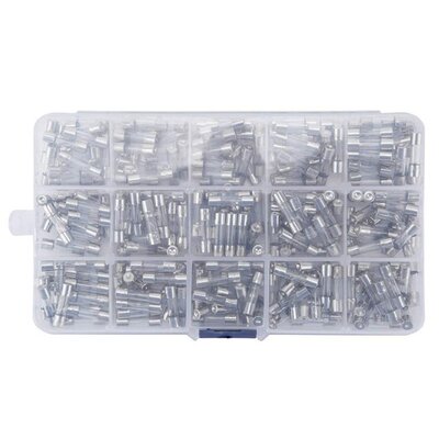 Fast Blown Glass Fuses Set 5 X 20Mm 250V 0.1A/ 0.25A/ 0.5A/