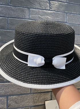 Women Summer New Sunscreen Straw Hat Outing Sun Visor