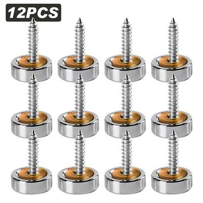 12pcs Fixed Practical Decorative Cap Stainless Steel Home De